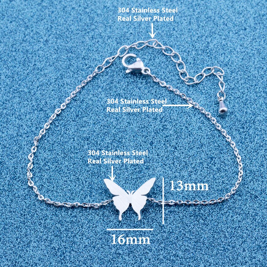 Fashion Nature Butterfly Charms Wings Bracelet For