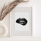 Lips Fashion Modern Art Print