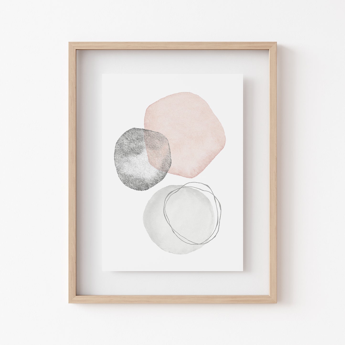 Abstract Geometric Watercolor Art Print